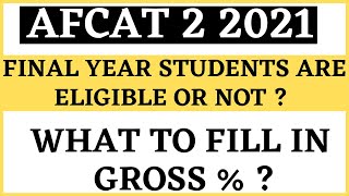 Details for Final Year students  AFCAT 2 2021  All Doubts Cleared  ENGLISH [upl. by Hsirk166]