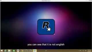 How to change Grand Theft Auto V GTA 5 language to English [upl. by Airotcivairam]