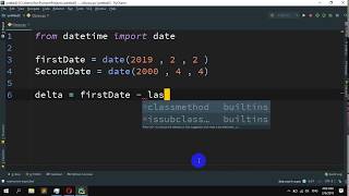 How to Calculate number of days between two dates in Python [upl. by Atoel]