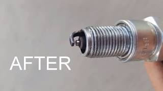 HOW TO CLEAN A SPARK PLUG IN 1 MINUTE [upl. by Esorlatsyrc279]