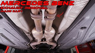 How To Remove Your Exhaust System On Your Mercedes Benz S500 Super Easy Mercedes Benz S Class W220 [upl. by Peednama]