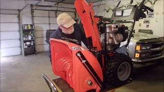 145 HP Husqvarna Snowblower Auger and Chute Pt 2 [upl. by Rafaello]