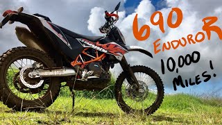 KTM 690 Enduro R  10000 Mile Review Everything You Need to Know [upl. by Pascoe139]