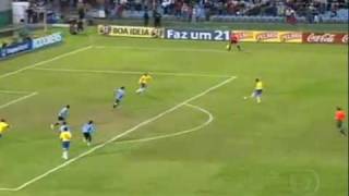 Eliminatórias Copa 2010 Brasil 4x0 Uruguai 2009 [upl. by Wernda]