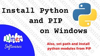 Install Python and Pip on Windows and add them to path [upl. by Garneau]