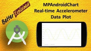 Working Code Oct 2019  Real Time Accelerometer Data Plot in Android using MPAndroidChart Library [upl. by Leuqim]