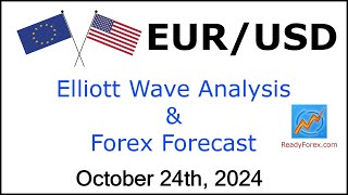 EUR USD Elliott Wave Analysis  Forex Forecast  October 24 2024  EURUSD Analysis Today [upl. by Aioj]