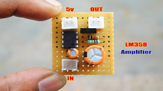 Mini Power Amplifier Circuit With LM358 BD139 Transistor [upl. by Mendez]