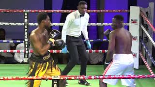 George Akoto stops Abraham Okine in R2 [upl. by Alrahs211]