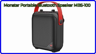 REVIEW 2025 Monster Portable Bluetooth Speaker MBS100 ESSENTIAL details [upl. by Lysander]