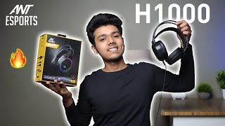 Ant Esports H1000 RGB Gaming Headset Review [upl. by Sukramal]