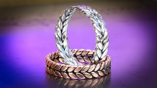 How to Make This Dual Twisted Ring With Basic Tools [upl. by Nylac792]