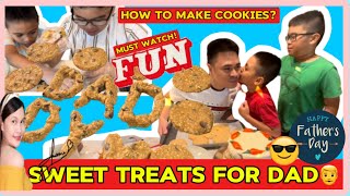 How to make cookies 🍪Father’s day Special 🔴 Baking easy sweet treats for Dad❤️ [upl. by Dnalyag]