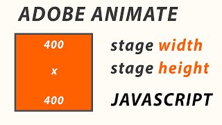 ADOBE ANIMATE CC  STAGE WIDTH AND HEIGHT WITH JAVASCRIPT [upl. by Yong]