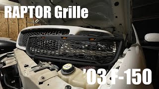 Putting a RAPTOR Style Grille on my F150 [upl. by Grunberg597]