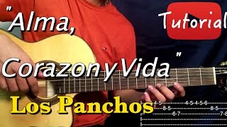 Alma Corazon y Vida  Los Panchos TutorialCover Guitarra [upl. by Julita]