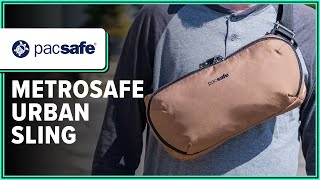 Pacsafe Metrosafe X AntiTheft Urban Sling Review 2 Weeks of Use [upl. by Cerellia]