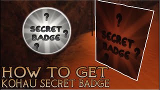 How to get the quotSecret Badgequot in Roblox Kohaú Restaurant V2 [upl. by Mirielle]