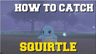 HOW TO CATCH SQUIRTLE IN POKEMON SWORD AND SHIELD HOW TO GET SQUIRTLE WHERE TO FIND SQUIRTLE [upl. by Dodson]