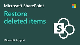 How to restore deleted items on SharePoint  Microsoft [upl. by Rellia]