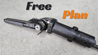 Making a Power File Belt Sander  Free Plan [upl. by Ahsirahc]