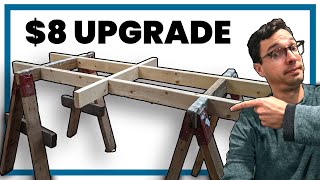 Sawhorse Upgrade  Simple Shop Solutions [upl. by Anahir]