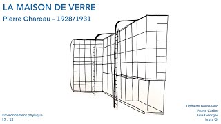 La Maison de verre Pierre Chareau  BOUSSEAUD Tiphaine  CARLIER Prune  GEORGES Julia  SIF Inass [upl. by Cal]