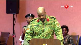 Gen Muhoozi Kainerugaba will not stand for President in 2026 HE Museveni listens to his speech [upl. by Undry42]