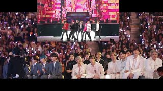 IDOLS reaction to BTS 방탄소년단 Boy With Luv MAMA 2019 [upl. by Rico]