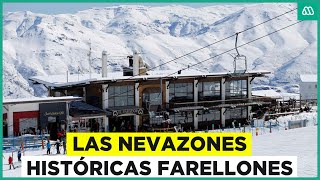 Las nevazones históricas en Farellones El potente paso de sistemas frontales [upl. by Gorski]