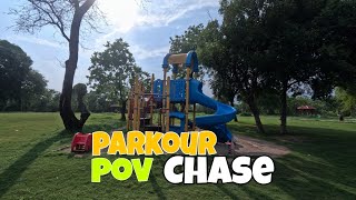 INTENSE Parkour CHASE Through City POV [upl. by Alvera]