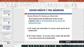 EJEMPLO 1 MÉTODO DE COSTEO POR ABSORCIÓN Y VARIABLE [upl. by Billye850]
