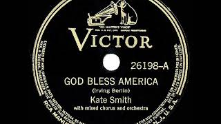 1939 HITS ARCHIVE God Bless America  Kate Smith her original recording [upl. by Kentiggerma233]