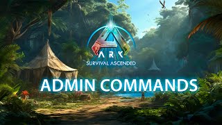 Ark Survival Ascended Admin Commands Guide Nitrado Guides [upl. by Ynej]