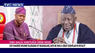 Gov Makinde Mourns Olubadan Of Ibadanland Says He Was A Great Exemplar In Royalty [upl. by Malchus]