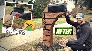 Build a Custom Mailbox  How to build a mailbox and install a mailbox post the RIGHT way [upl. by Rodrigo927]