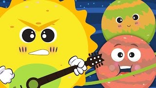 The Planet Song ☀🌛  Nursery Rhyme With Lyrics ★ ★  Solar System Song For Children [upl. by Ednew850]