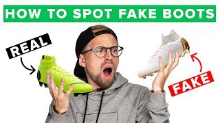 HOW TO SPOT FAKE FOOTBALL BOOTS [upl. by Naugan539]