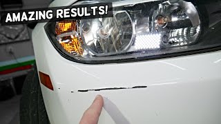 HOW TO FIX SCRATCH ON CAR BUMPER Like a Pro [upl. by Erda695]