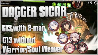 Epic Seven  GOLEM 13 DAGGER SICAR MISSSIONS 2man G13G13 without WarriorSoul Weaver [upl. by Atwood]