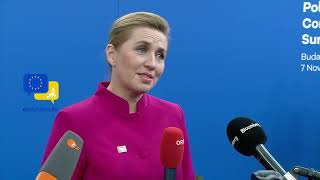 Danish PM Mette Frederiksen debates Germanys political instability with EU leaders [upl. by Gross]