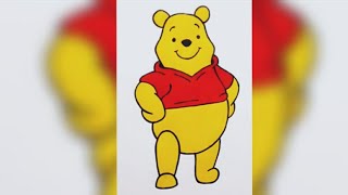 How To Draw Winnie The Pooh Easy Drawing Tutorial [upl. by Eudosia]