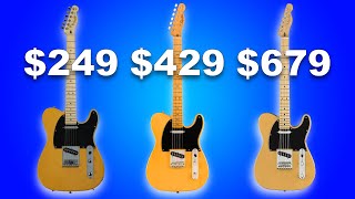 Comparing 3 Telecaster Guitars [upl. by Raines78]