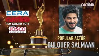 ആ വൈറലായ വിഡിയോയുടെ ഫുൾ വേർഷൻ Dulquer Salmaan  Most Popular actor  Vanitha Film Awards 2018 [upl. by Sauer]