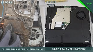 PS4 Deep Cleaning and Fan Replacement  STOP OVERHEATING  FULL GUIDE [upl. by Terza]