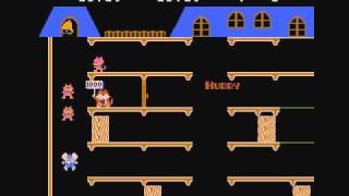 Famicom Mappy マッピー 1LoopRound116 PLAY [upl. by Lanor]