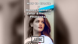 How to Create a Monochromatic Color Effect in Photoshop [upl. by Pavlov]