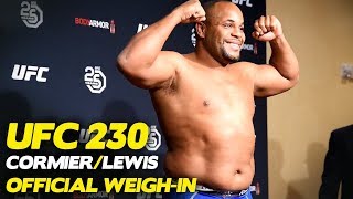 UFC 230 Daniel Cormier Derrick Lewis Official Weighins [upl. by Ware119]