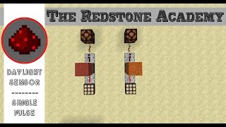 Redstone Academy  Daylight Sensor  Single Pulse [upl. by Tenenbaum]