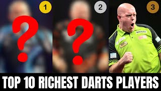 Top 10 RICHEST Darts Players [upl. by Nosnev]